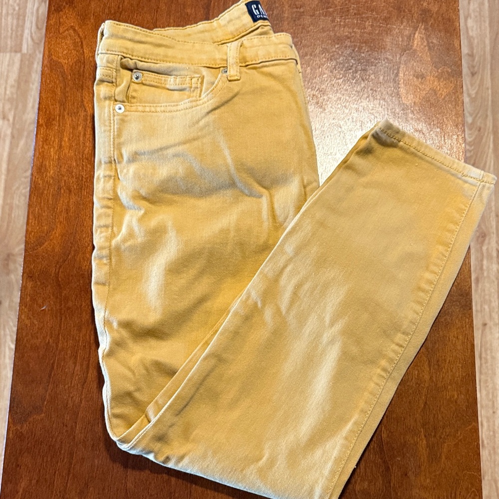GAP Men's Mustard Slim Jeans